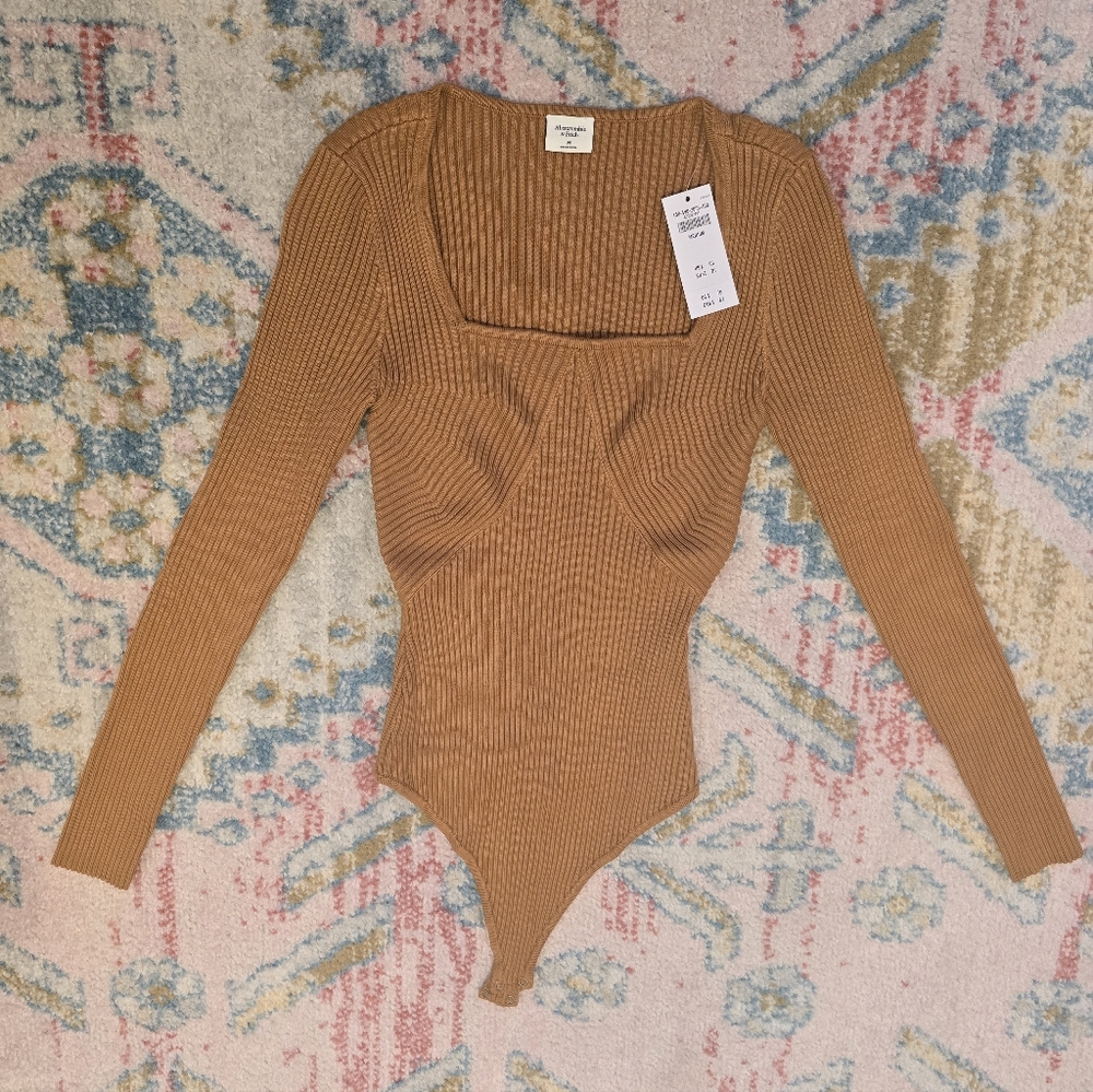 Abercrombie Ribbed Knit Bodysuit